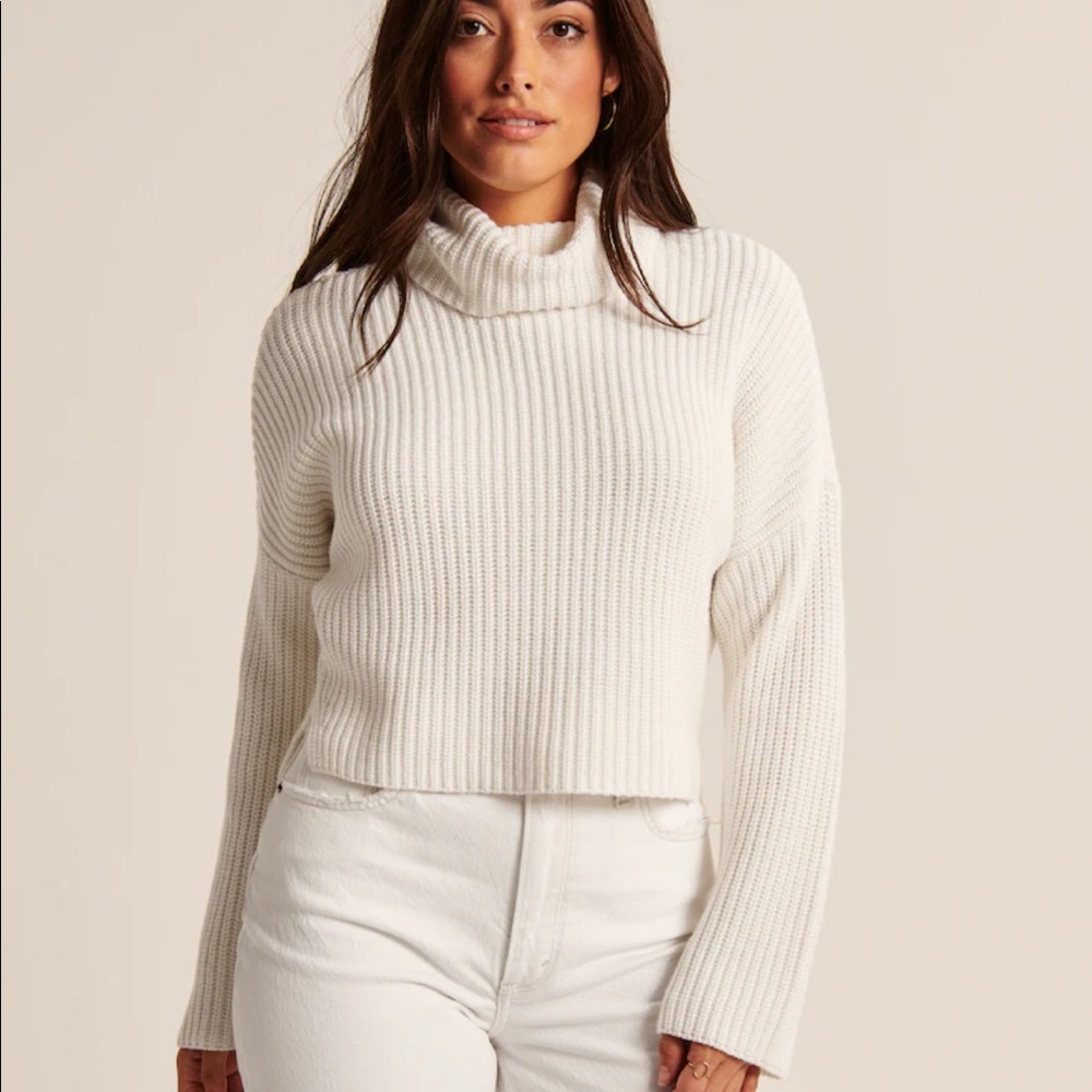 Abercrombie & Fitch Ribbed turtleneck sweater